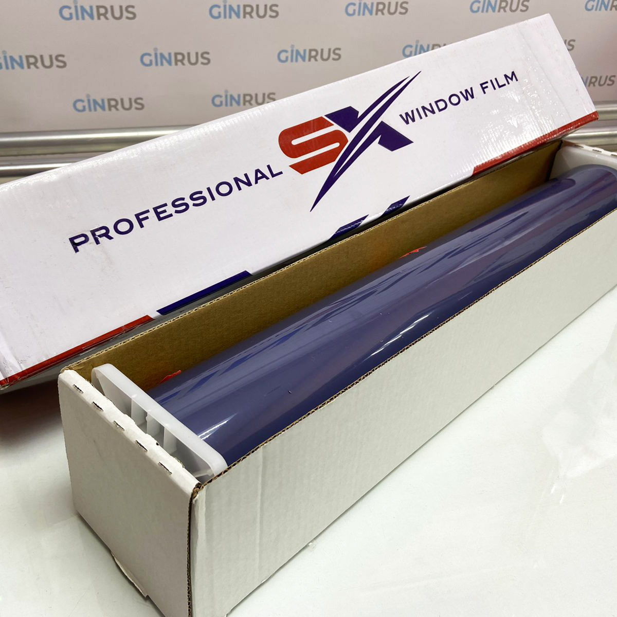 TPU GREY-HD Антигравийная фарная полиуретановая серо-фиолетовая пленка 0.6х15м