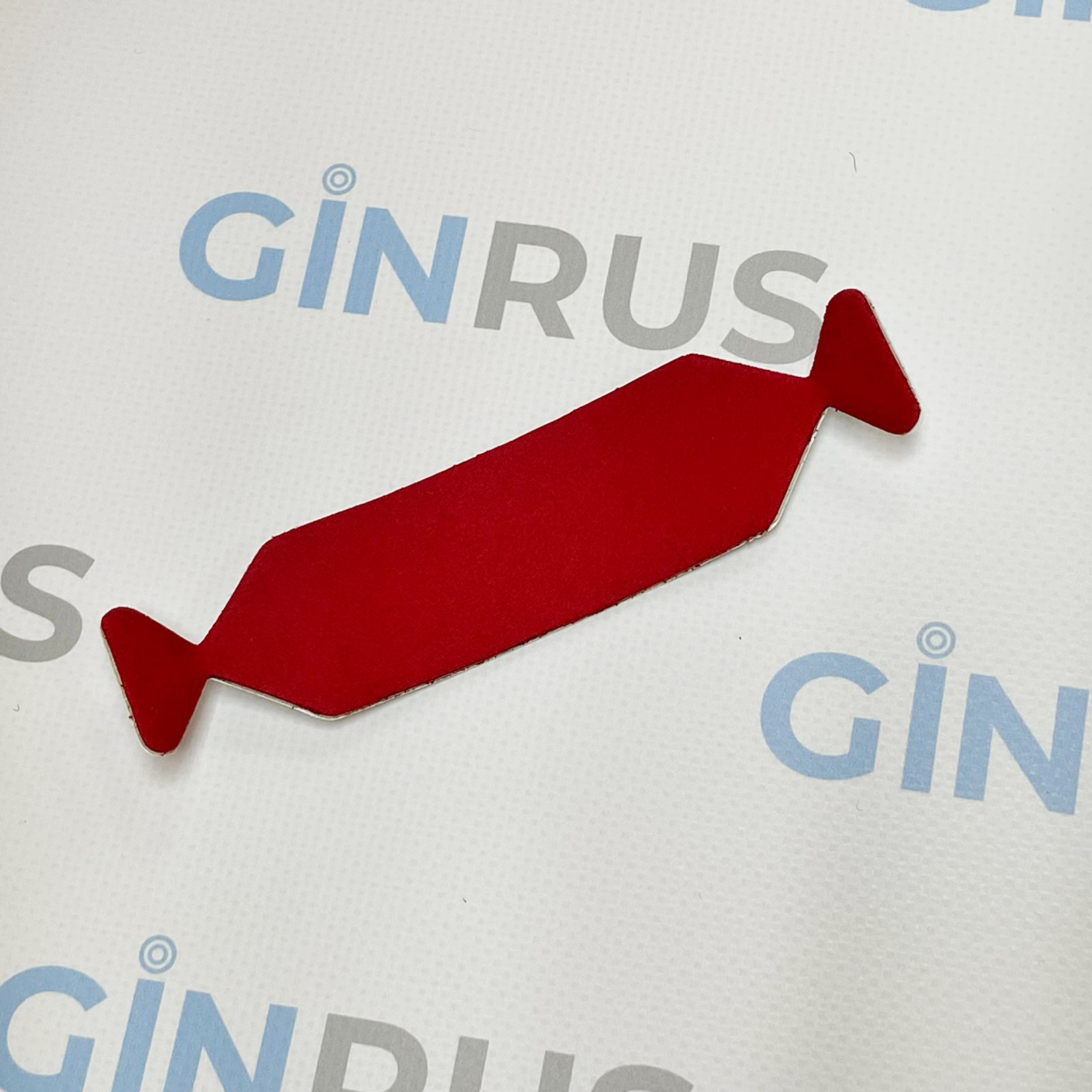 Тканевая накладка для ракеля красная(12,5*2,5см) GA88-CUT