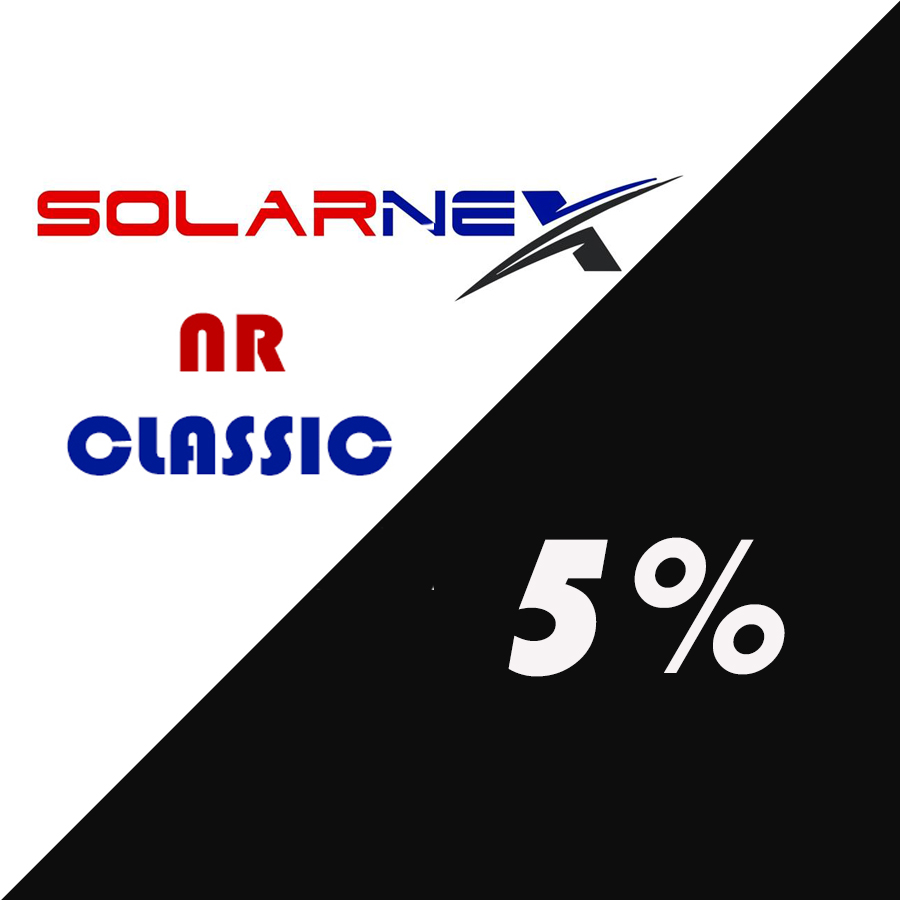 5% Solarnex NR CLASSIC S тонировочная пленка (крашенная) 1,52*30м. 5% Solarnex NR CLASSIC S тонировочная пленка (крашенная) 1,52*30м.