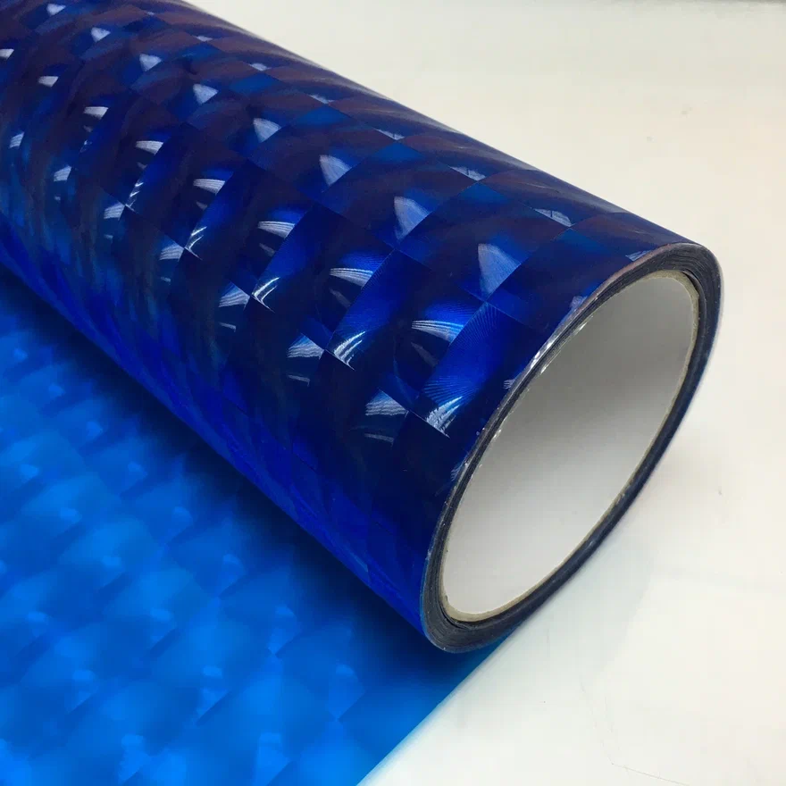 Пленка для фар "голография 4д" темно синий R105-3, 182mkm