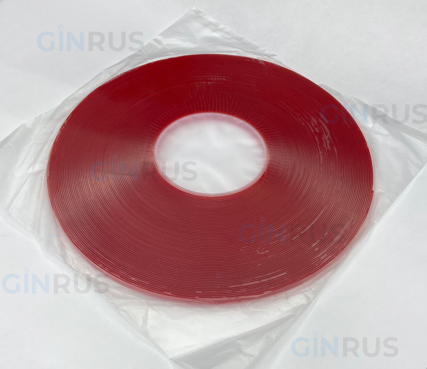 Лента прозрачная двусторонняя акриловая, 6мм*1мм*33м