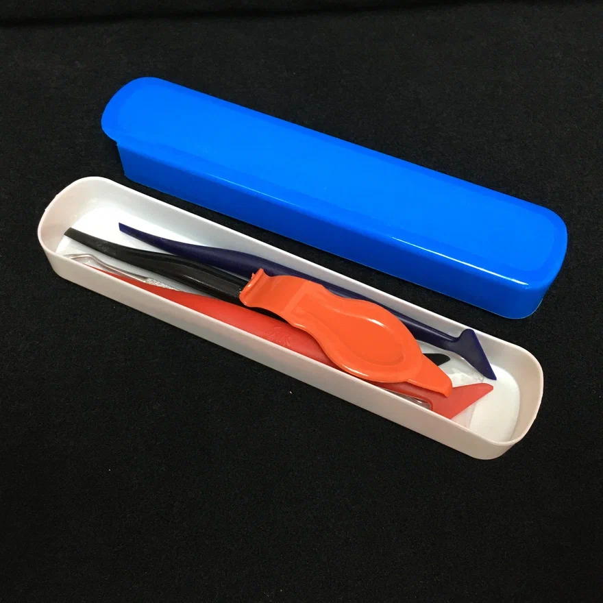 Набор из 5-х микроракелей (лопатка металл) пенал