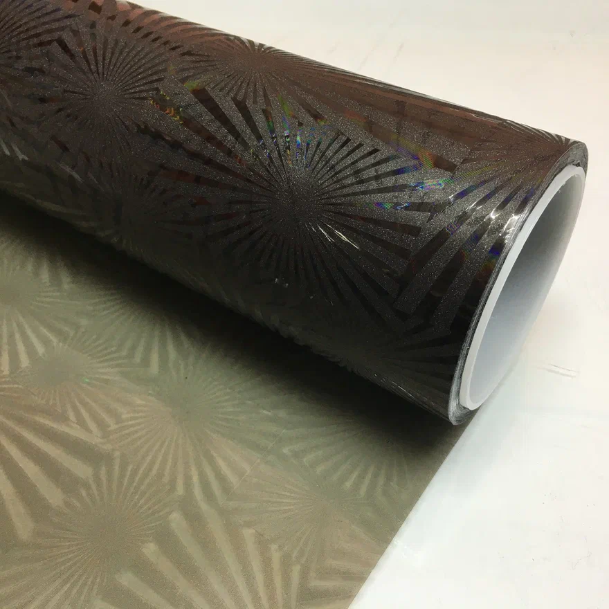 Пленка для фар цветок солнца черный R107-1, 154mkm