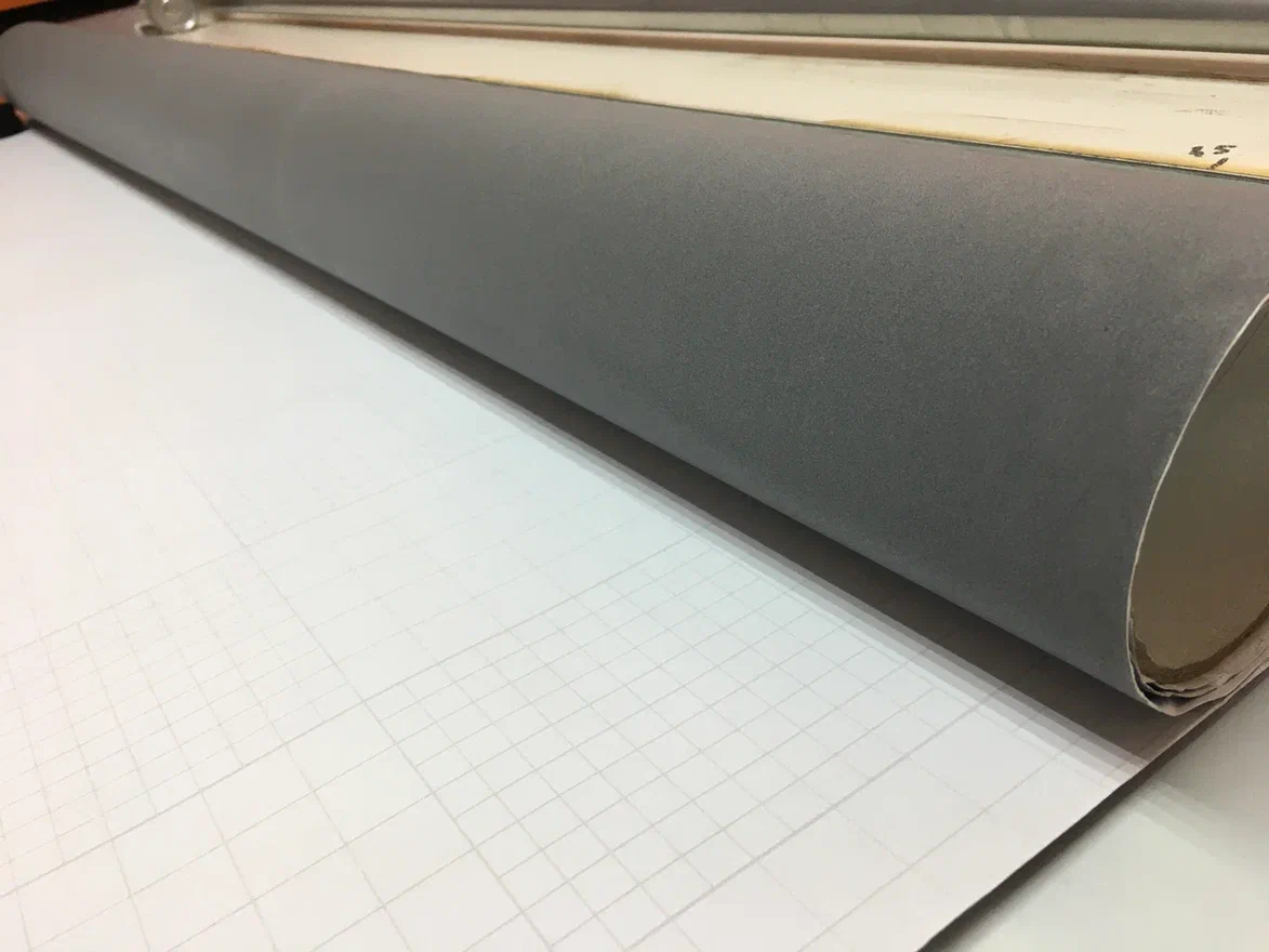 Автомобильная пленка "Вельвет", бархат 1.35м, серый