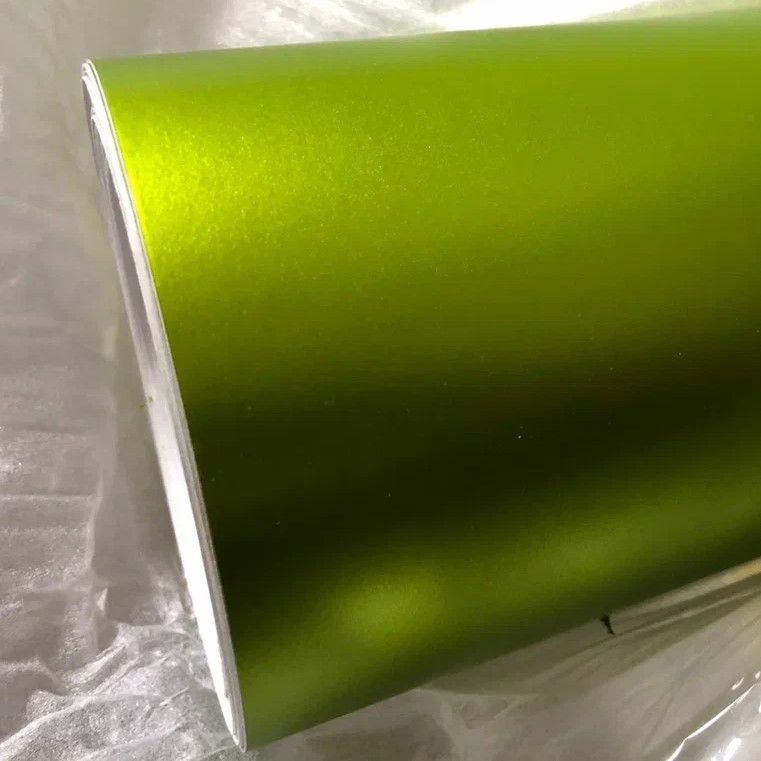 Пленка матовый хром желтый лайм 1,52*20м  (Yellow lime) 5 star