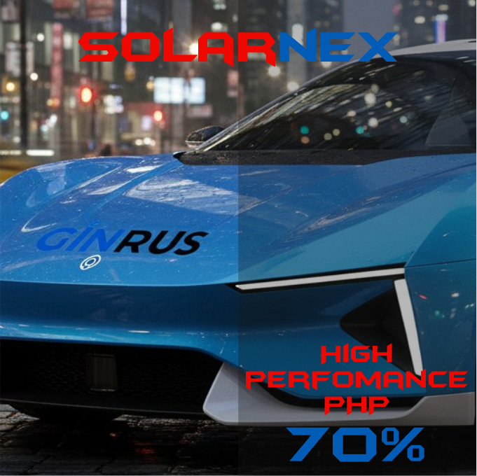 70% Solarnex HIGH PERFOMANCE PHP тонировочная пленка металл
