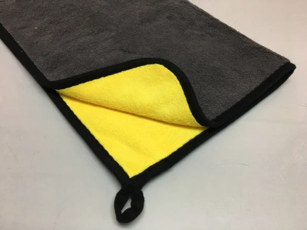 Полотенце 30*30 (желто-серое)