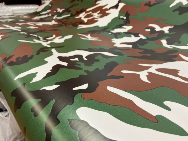 Пленка ПВХ камуфляж Флора Woodland (№ 210), 151mkm (русский лес) FIVE STAR