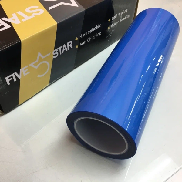 Пленка для фар гибрид HYBRID PPF Top Coat (0,3*15м) синий светлый blue