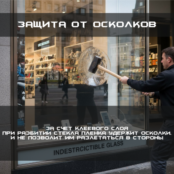 100 мкм, 4 mil, ударопрочная, защитная, прозрачная пленка SPECTROLL 4M (1,52*30,5м), 46,5кв.м.