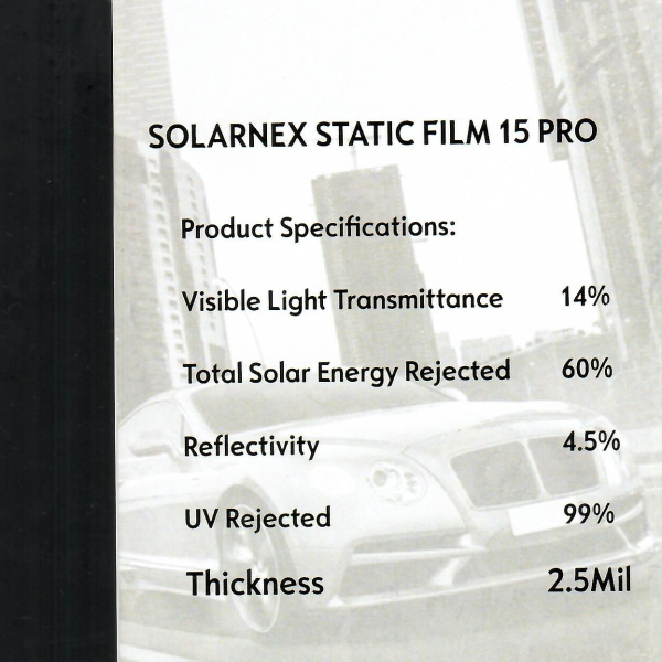 15% Съемная статическая тонировка Solarnex 1,0*30м 15% Съемная статическая тонировка Solarnex 1,0*30м