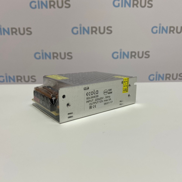 Блок питания 60w 12v 2,5А IP20 Ecola