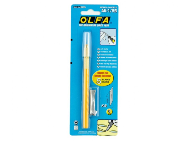 Нож OLFA АК-1/5В с перовым лезвием