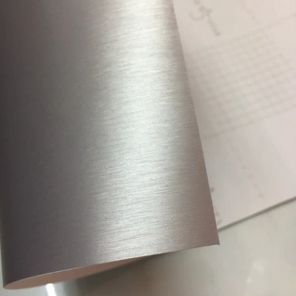 Пленка шлифованный алюминий Серебро 5 star, scorpio 137mkm (1,52*30м.)