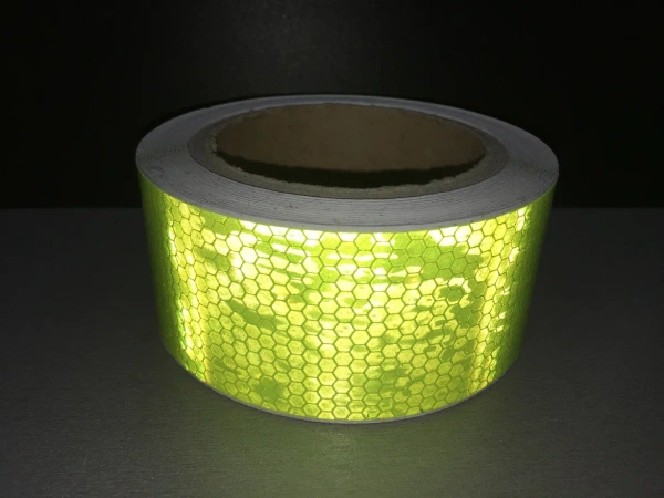 Светоотражающая лента для контурной маркировки "Флуоресценция" салатовый (размер 5см*45,7м)