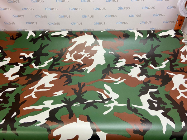 Пленка ПВХ камуфляж Флора Woodland (№ 210), 151mkm (русский лес) FIVE STAR