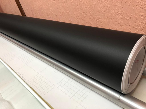Пленка Супер матовая черная Black matt  1,52*30м. (5 star)