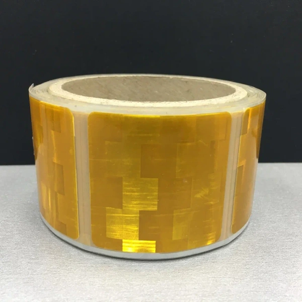 Светоотражающая лента СЕГМЕНТИРОВАННАЯ V 6791-B  желтый 50ммx50м