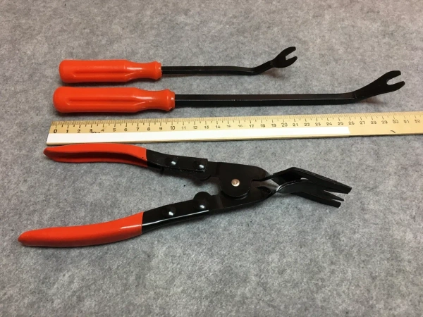 Набор клипсодеров/пистонов S176  3 предмета (металл)