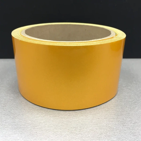 Светоотражающая лента , цвет желтый  50мм*50м (45,7м)