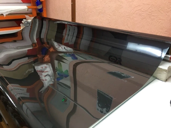 100 мкм, 4mil, тонировочная бронирующая пленка, черная 25%.