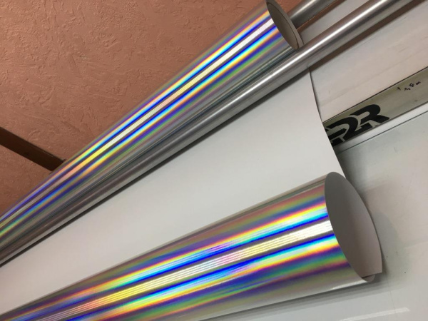 Пленка голографическая для печати, WH6003 Hologram Vinyl, Laser Film (50м, 1,27м)