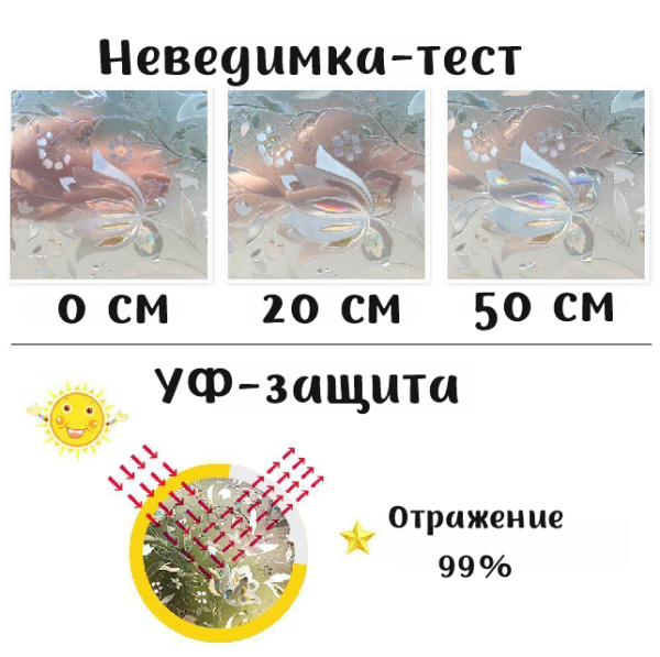 Пленка витражная статическая МН08, 90см. х 50м.