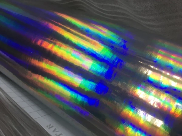 Пленка ЛАЗЕРНЫЙ хром Серебро 1,52*20м.(голографический)