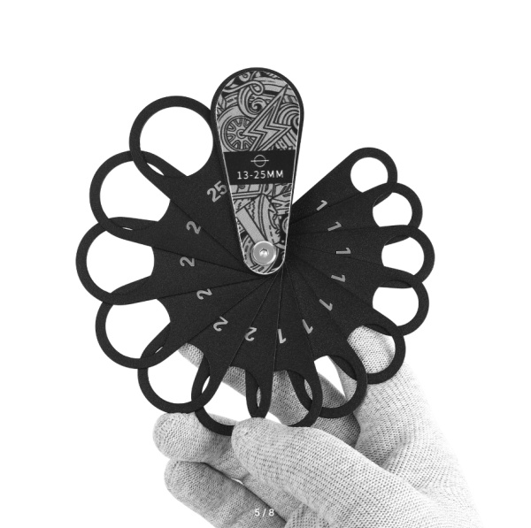 Шаблон для резки парктроников. Набор 13-25 мм