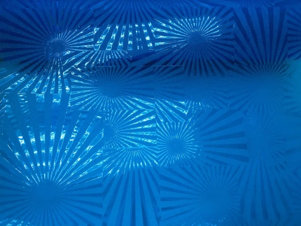 Пленка для фар "лучи солнца" голубой R107-3, 137mkm