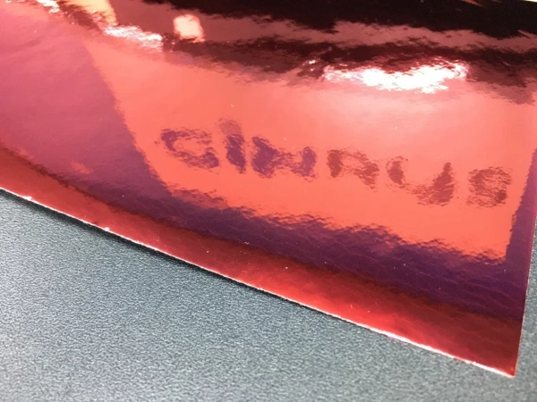 Пленка хром глянцевый красный PY-03, 98мкм, 152см*20м stretch