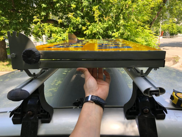 Информационное табло, светоотр. на кроншт., складное,1000*500мм, "Урал" под "Большую ширину"