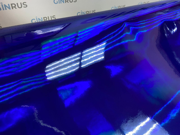 Пленка ЛАЗЕРНЫЙ хром синий (1,52*18м)