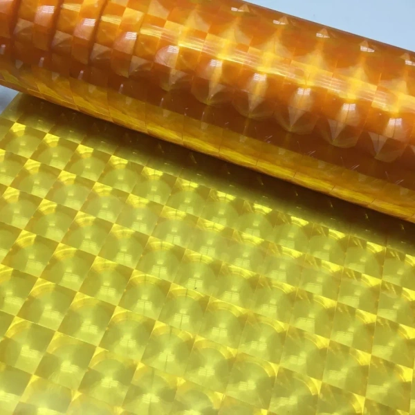 Пленка для фар "голография 4д" оранжевый R105-8, 191mkm