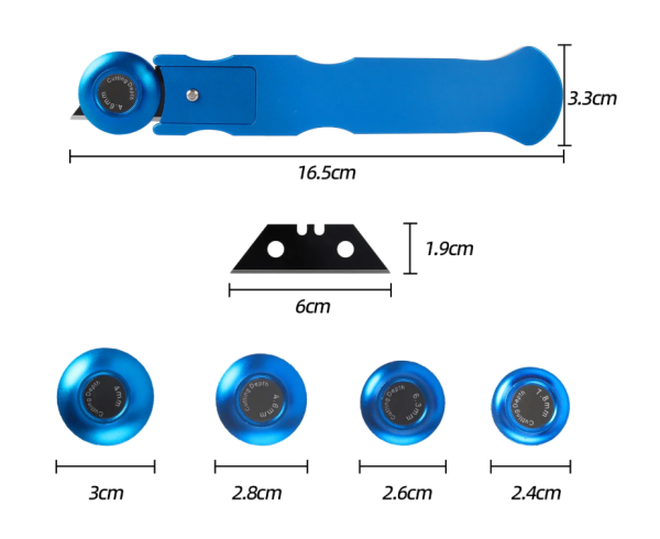 Нож для резки пленки с отступом 4-7,8 мм