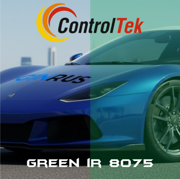 Пленка тонировочная, теплоотражающая, атермальная ControlTek GREEN blue IR8075 (1,52*30м.)