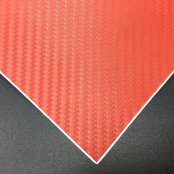 Пленка Карбон Красный 3FS12A 1.52*30m GR, 96mkm 5 star