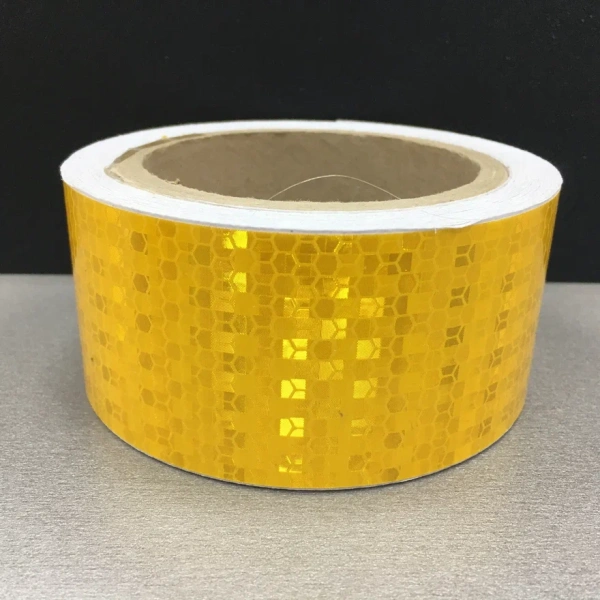 Светоотражающая лента СТАНДАРТ, цвет желтый  50мм*50м