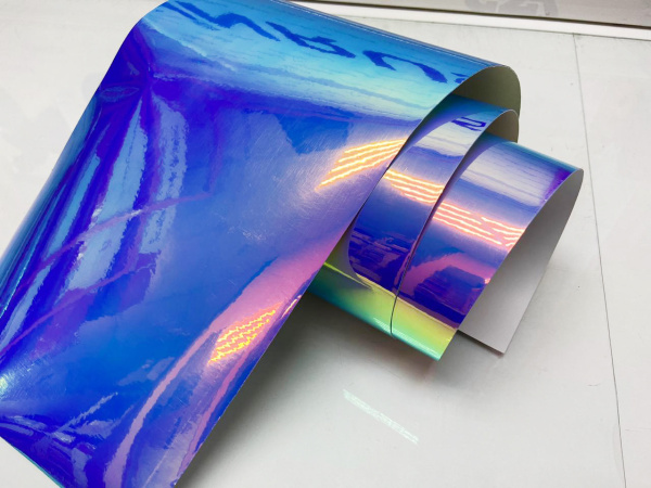 Пленка ПВХ хром Аквамарин BLUE 1,35*18M FIVE STAR