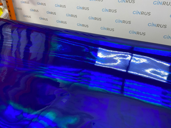 Пленка ЛАЗЕРНЫЙ хром синий (1,52*18м)