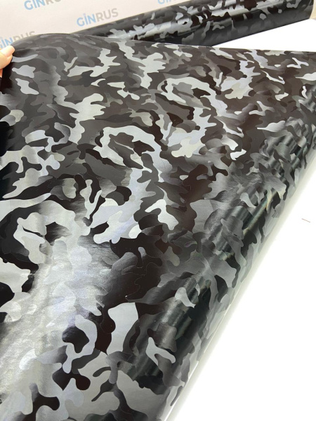 Пленка черный камуфляж "Фантом" (1,52*18м) FANTOM