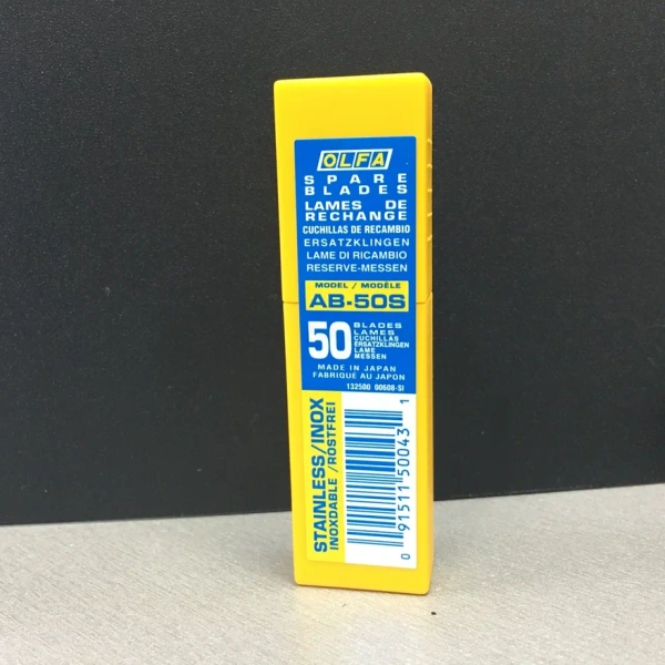 Лезвия Мягкие OLFA AB-50S (уп. 50 шт) не царапают стекло 1 УПАК