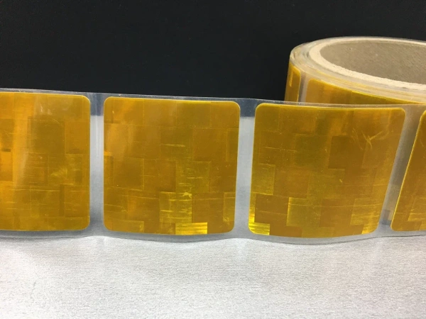 Светоотражающая лента СЕГМЕНТИРОВАННАЯ V 6791-B  желтый 50ммx50м