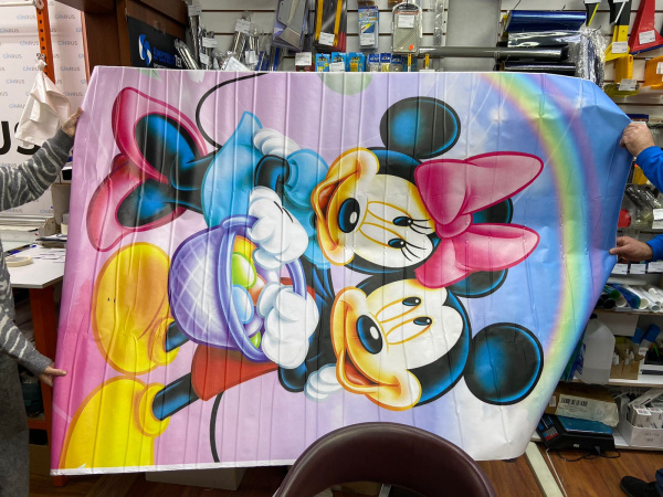 Наклейка"Микки и Минни Маус" 1,35*1,9м, 118мкм