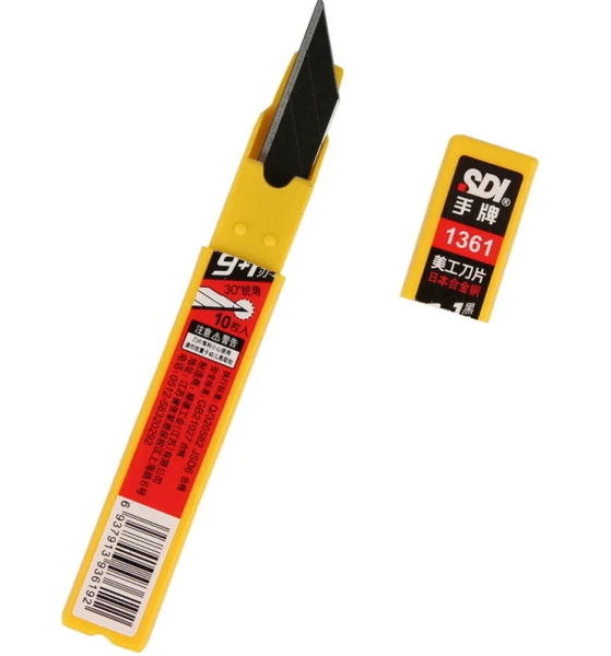 Лезвия 9мм "Brigadier" (SDI) кач-во В (10 шт/уп.) 30С