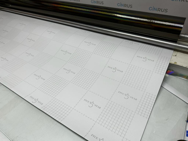 Пленка LASER CHROME black Лазерный хром черный 1,52м*18м "FIVE 5 STAR"