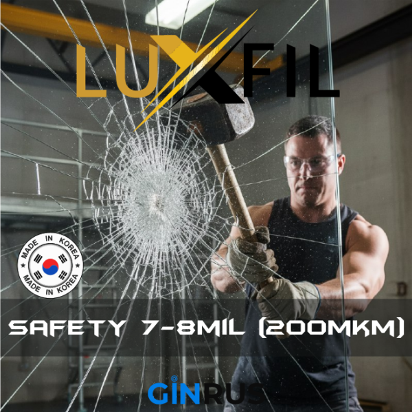 Ударопрочная пленка SAFETY 7-8MIL Luxfil, 200 мкм (1,52*30м.)