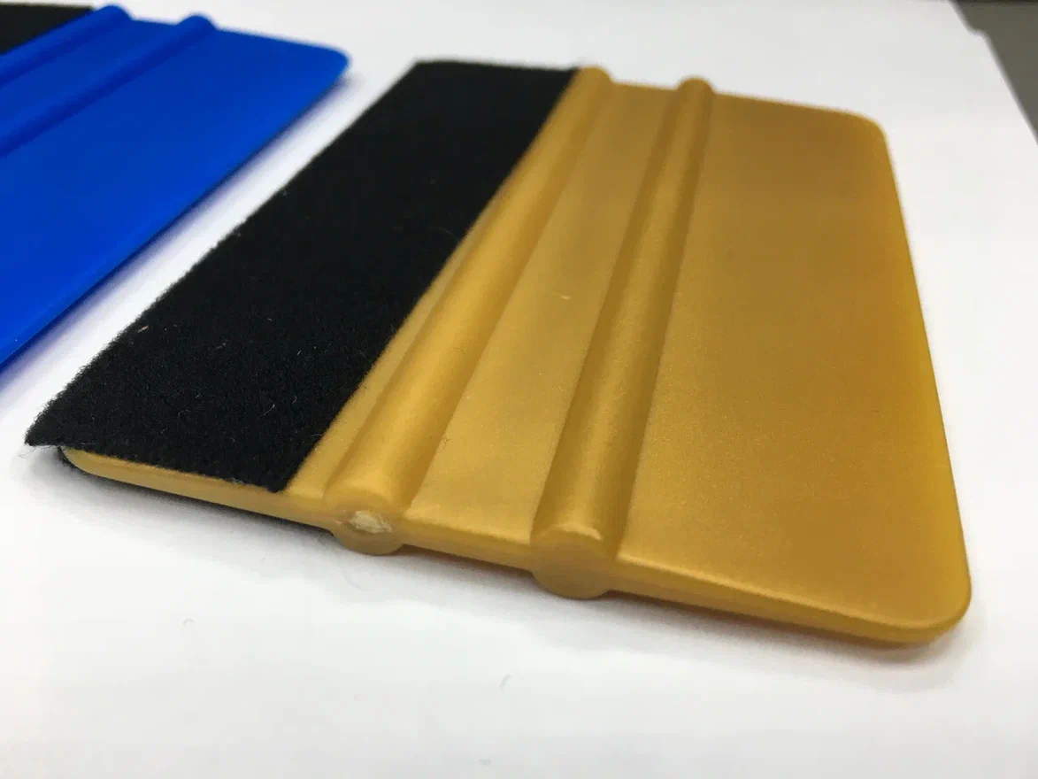 Ракель золотой с насадкой 10см (средней жесткости)