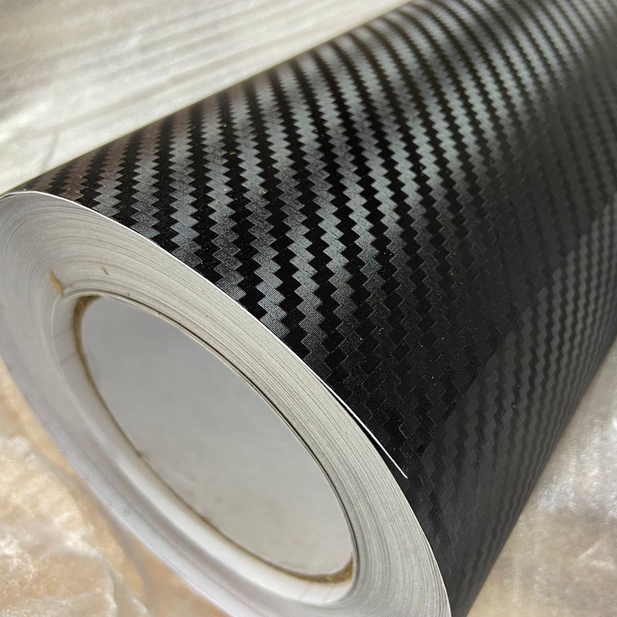 Пленка Карбон Черный 5 star 3D 1.52*30m GR, 123mkm крупная ячейка