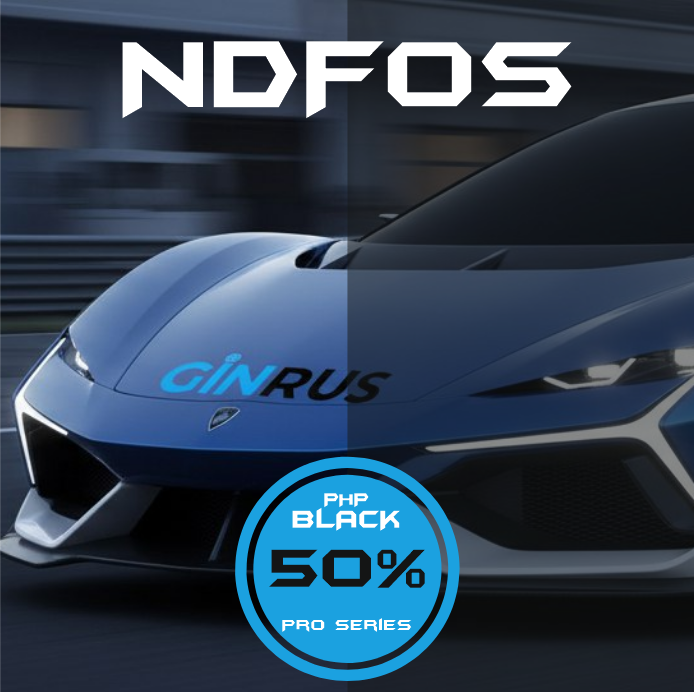 50% Пленка NDFOS PНР BLACK PRO 50 (30м*1,52, 45,6 кв.м)